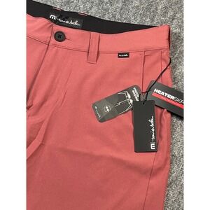 Travis‎ Mathew Starnes Golf Shorts  Medium Roan Rouge Heater Series Comfort New